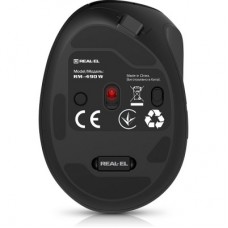 Мышка REAL-EL RM-490W Wireless/Bluetooth Black (EL123200058) - Фото