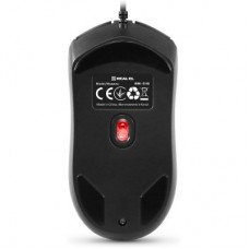 Мишка REAL-EL RM-515 USB Black (EL123200059) - Фото