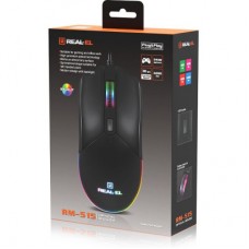 Мишка REAL-EL RM-515 USB Black (EL123200059) - Фото