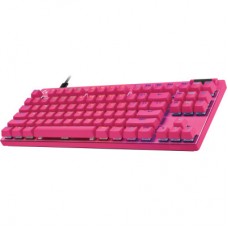 Клавіатура Logitech G PRO X TKL RAPID Wired Gaming Linear USB UA Magenta (920-013253) - Фото
