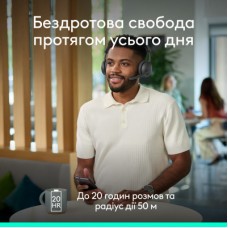 Навушники Logitech Zone Wireless 2 ES Busines Graphite (981-001498) - Фото