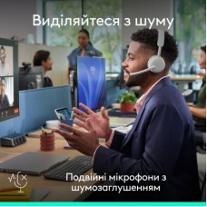 Наушники Logitech Zone Wireless 2 ES for Business Off-White (981-001520) - Фото