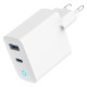 Зарядний пристрій Gembird 1xUSB-C PD30W + 1xUSB QC 3.0 LED white (TA-UC-PDQC30L-W-01) Зарядний пристрій Gembird 1xUSB-C PD30W + 1xUSB QC 3.0 LED white (TA-UC-PDQC30L-W-01)