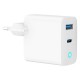 Зарядний пристрій Gembird 1xUSB-C PD30W + 1xUSB QC 3.0 LED white (TA-UC-PDQC30L-W-01) Зарядний пристрій Gembird 1xUSB-C PD30W + 1xUSB QC 3.0 LED white (TA-UC-PDQC30L-W-01)