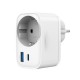 Зарядний пристрій Gembird 1xUSB-C PD20W + 1xUSB QC 3.0 + Schuko white (TA-ACPDQC20-01-W)