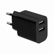 Зарядний пристрій Gembird 2xUSB 12 W black (TA-UC-2A12-01-BK) - Фото