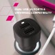 Зарядний пристрій Canyon 2xUSB 24 W black (CNE-CCABR2AA)
