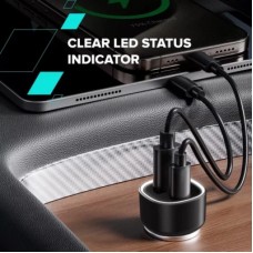 Зарядний пристрій Canyon 1xUSB + 1xUSB-C PD48W black (CNE-CCABR3AC) - Фото