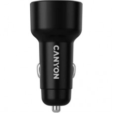 Зарядний пристрій Canyon 2xUSB-C PD60W black (CNE-CCABR3CC) - Фото