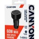 Зарядний пристрій Canyon 2xUSB-C PD60W black (CNE-CCABR3CC)