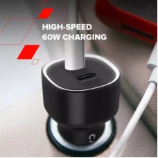 Зарядний пристрій Canyon 2xUSB-C PD60W black (CNE-CCABR3CC) - Фото