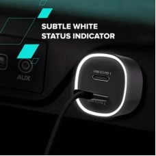 Зарядний пристрій Canyon 2xUSB-C PD60W black (CNE-CCABR3CC) - Фото