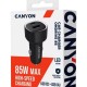 Зарядний пристрій Canyon 1xUSB + 1xUSB-C PD85W black (CNE-CCABR8AC)