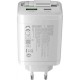 Зарядний пристрій Canyon 1xUSB-C PD65W + 1xUSB QC 3.0 + cable USB-C to USB-C white (CNS-CURC65ACW)