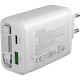 Зарядний пристрій Canyon 1xUSB-C PD65W + 1xUSB QC 3.0 + cable USB-C to USB-C white (CNS-CURC65ACW)