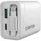 Зарядний пристрій Canyon 1xUSB-C PD65W + 1xUSB QC 3.0 + cable USB-C to USB-C white (CNS-CURC65ACW)