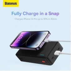 Батарея універсальна Baseus Airpow 30000 mAh 20W PD/3.0, QC/3.0, black (PPQD090101) Батарея універсальна Baseus Airpow 30000 mAh 20W PD/3.0, QC/3.0, black (PPQD090101) - Фото