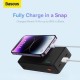 Батарея универсальная Baseus Airpow 30000mAh 20W PD/3.0, QC/3.0, black (PPQD090101)
