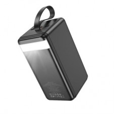 Батарея універсальна HOCO 90000 mAh Element PD/20W, QC/FCP/SCP/AFC/22.5W, LCD, LED Lamp Black (J123D / 714778) - Фото