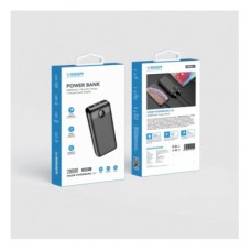 Батарея універсальна VEGER 20000 mAh L20S 20W PD QC LCD black (6970453555362) - Фото