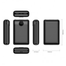 Батарея універсальна VEGER 20000 mAh S20 22.5W PD/3/0 QC/3.0 black (6970453554198) - Фото