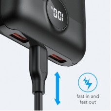 Батарея універсальна VEGER 20000 mAh S20 22.5W PD/3/0 QC/3.0 black (6970453554198) - Фото
