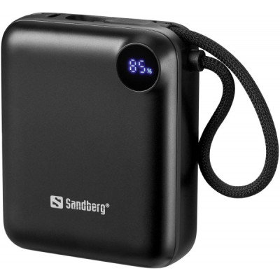 Батарея універсальна Sandberg 10000 mAh PD/3.1/20W, QC/3.0, USB-C In/Out, with 2 cables USB-C (421-26)