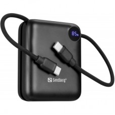 Батарея універсальна Sandberg 10000 mAh PD/3.1/20W, QC/3.0, USB-C In/Out, with 2 cables USB-C (421-26) - Фото