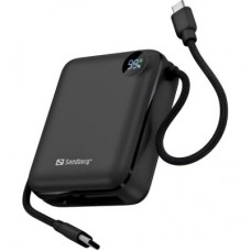 Батарея універсальна Sandberg 10000 mAh PD/3.1/20W, QC/3.0, USB-C In/Out, with 2 cables USB-C (421-26) - Фото