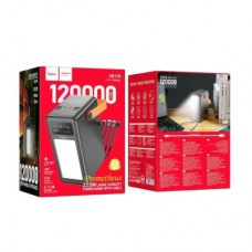 Батарея універсальна HOCO 120000mAh Prometheus 22.5 W Fast Chardge, 2*LED lamp, Black (DB120 / 714723) - Фото