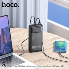 Батарея універсальна HOCO 30000mAh Apollo PD/65W QC/3.0 Black (DB81 / 714720) - Фото