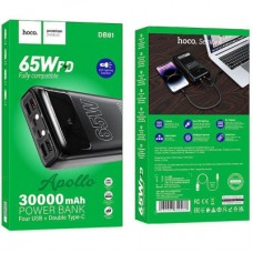 Батарея універсальна HOCO 30000mAh Apollo PD/65W QC/3.0 Black (DB81 / 714720) - Фото