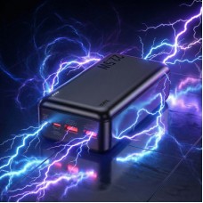 Батарея універсальна HOCO 30000mAh Astute 22.5W PD QC Black (J101B / 714732) - Фото