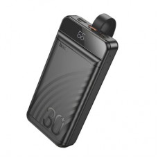 Батарея універсальна HOCO 30000mAh Element PD/20W, QC/22.5W, LED Lamp, Black (J123B / 714735)