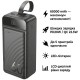 Батарея универсальная HOCO 60000mAh Element PD/20W, QC/22.5W, LED Lamp, Black (J123C / 714736)