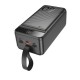 Батарея универсальная HOCO 60000mAh Element PD/20W, QC/22.5W, LED Lamp, Black (J123C / 714736)