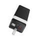 Батарея універсальна HOCO 400000mAh Powermaster PD/20W, QC/22.5W, Lamp, Black (J86 / 714737)