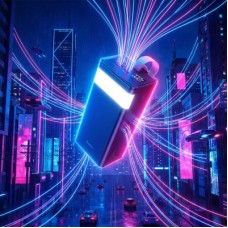 Батарея універсальна HOCO 400000mAh Powermaster PD/20W, QC/22.5W, Lamp, Black (J86 / 714737) - Фото