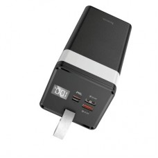 Батарея універсальна HOCO 50000mAh Powermaster PD/20W, QC/22.5W, Lamp, Black (J86A / 714738) - Фото