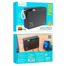 Батарея універсальна HOCO 75000 mAh Overlord PD/20W, QC/3.0/22.5W, Black (J94 / 714739) - Фото