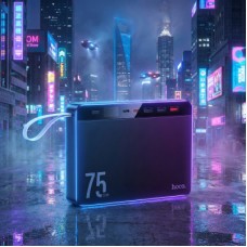 Батарея універсальна HOCO 75000 mAh Overlord PD/20W, QC/3.0/22.5W, Black (J94 / 714739) - Фото
