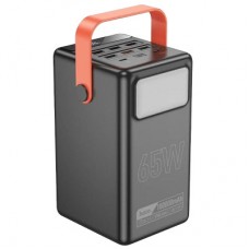 Батарея універсальна HOCO 100000mAh Max Centurion PD/65W, QC, LED Lamp, Black (DB03 / 714722) - Фото