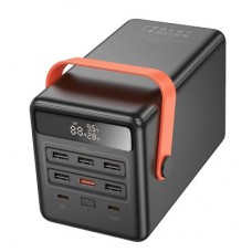Батарея універсальна HOCO 100000mAh Max Centurion PD/65W, QC, LED Lamp, Black (DB03 / 714722) - Фото