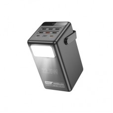 Батарея універсальна HOCO 100000mAh Endure 22.5W PD, QC, LED Lamp, Black (DB03 / 714721) - Фото
