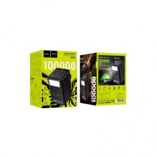 Батарея універсальна HOCO 100000mAh Endure 22.5W PD, QC, LED Lamp, Black (DB03 / 714721) - Фото
