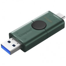 USB-флеш накопичувач Kingston 128 GB DataTraveler Duo USB 3.2 / Type-C Black / Green (DTDEG2/128GB) USB-флеш накопичувач Kingston 128 GB DataTraveler Duo USB 3.2 / Type-C Black / Green (DTDEG2/128GB) - Фото