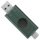 USB флеш накопитель Kingston 256GB DataTraveler Duo USB 3.2 / Type-C Black/Green (DTDEG2/256GB) USB флеш накопитель Kingston 256GB DataTraveler Duo USB 3.2 / Type-C Black/Green (DTDEG2/256GB)