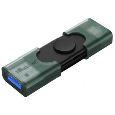 USB-флеш накопичувач Kingston 256 GB DataTraveler Duo USB 3.2 / Type-C Black/Green (DTDEG2/256GB) USB-флеш накопичувач Kingston 256 GB DataTraveler Duo USB 3.2 / Type-C Black/Green (DTDEG2/256GB) - Фото