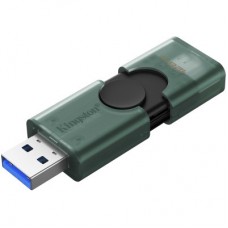 USB-флеш накопичувач Kingston 256 GB DataTraveler Duo USB 3.2 / Type-C Black/Green (DTDEG2/256GB) USB-флеш накопичувач Kingston 256 GB DataTraveler Duo USB 3.2 / Type-C Black/Green (DTDEG2/256GB) - Фото