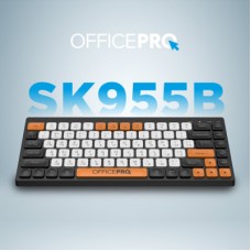 Клавіатура OfficePro SK955B Wireless/Bluetooth Black (SK955B) - Фото